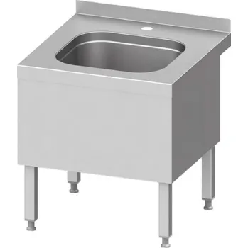 Nerezový dřez STALGAST Vestavný dřez 470x470x500 mm | STALGAST, 9810275050