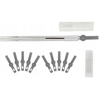 Dláto Skalpel, nožík, servisní dláto + 10 čepelí