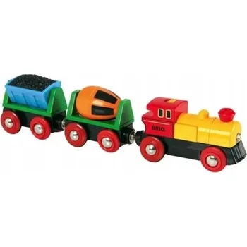 Vláček a vláčkodráha BRIO Vláček pro DĚTI Lokomotiva s Míchačkou na Beton