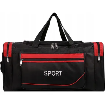 Sportovní taška SPORTOVNÍ TAŠKA 25L CESTOVNÍ ČERNÁ 4 KOMORY NASTAVITELNÝ POPRUH LEHKÁ FITNESS