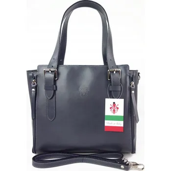 Kabelka Vera Pelle kabelka, pevná kufřík kabelka z pravé kůže, šedá