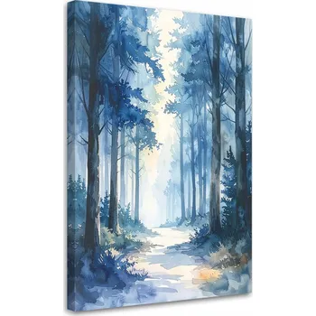 Obraz Obraz do obýváku, ložnice, kanceláře, Mlhavý Les Pastelová Krajina 60x90