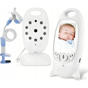 IP kamera Elektronická chůvička LCD 2" s měřením teploty, režimem VOX a 8 ukolébavkami + držák