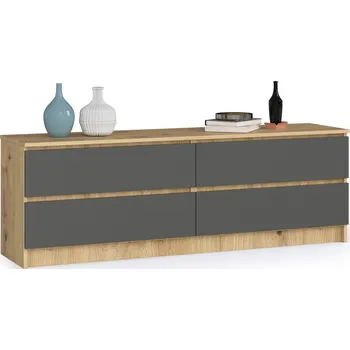 Komoda MOB Komoda Akord Kurtinaitis 4SZ (dub artisan + šedá)