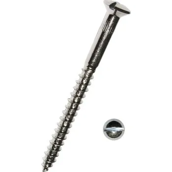 Vrut Vrut do dřeva s čočkovitou zápustnou hlavou a rovnou drážkou DIN 95 4,5x45 mm galvanicky pozinkovaný, 1 ks