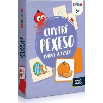 Karetní hra ALBI Kvído - Chytré pexeso 2. vydání - Barvy a tvary