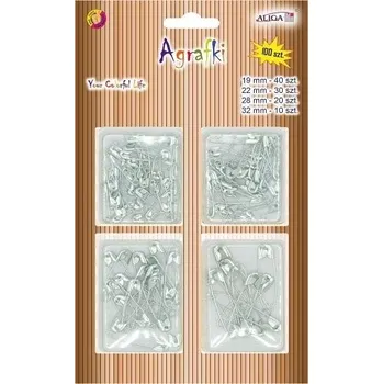 Nástroj na niť a příze ALIGA spínací špendlík AGR-3103 100ks MIX