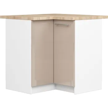 Kuchyňská skříňka Akord Ozara S90 90 (bílá + cappuccino lesk)