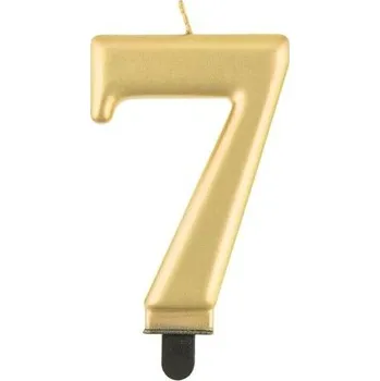 Dortová svíčka GD Svíčky dortové GOLD 7 BC metal