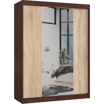 Ložnice Akord Clotilde (wenge + dub sonoma) (se zrcadlem)