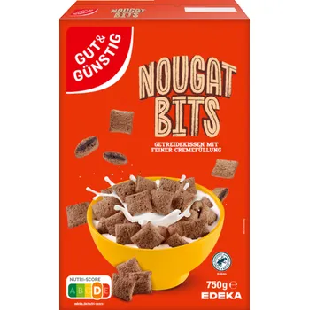 G&G Nougat Bits křupavé nugátové polštářky 750g - originál z Německa