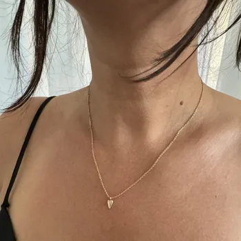 Náhrdelník Náhrdelník Od srdce - malé Žluté zlato 45 cm