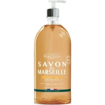 Mýdlo Beauterra Marseillské tekuté mýdlo med a vanilka 1 l