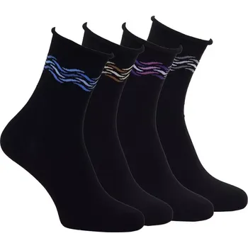 Dámské punčochy Dámské ponožky Ariana - 35-38 / černá/šedá