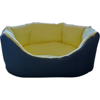 Pelíšek pro psa Pelech pro domácí mazlíčky - černožlutý - 45 x 30 cm