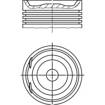 Píst motoru Píst MAHLE 012 20 03