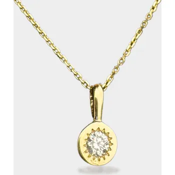 Přívěsek Přívěšek Birthstone - LABGROWN DIAMANT Žluté zlato