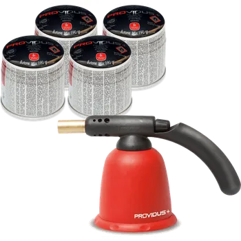 Příslušenství ke svářečce PROVIDUS, Hořák/1200°C ABS + 4 x propichovací kartuše. topSAFE systém, 190g PG900KIT4