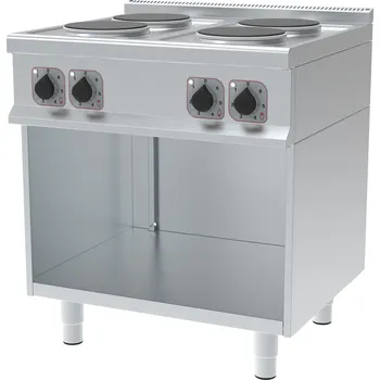 Sporák TECHNICA Elektrický sporák, 4 plotýnky, volně stojící, řada 700, 10,5 kW, 800x700x900 mm | TECHNICA, 247010