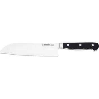 Kuchyňský nůž GIESSER Kuchařský nůž Santoku, japonský tvar, 180 mm, černý | GIESSER, 8269