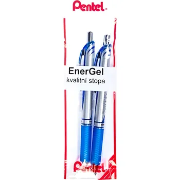Kancelář Pentel Pero EnerGel modré sada 2ks