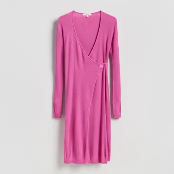 Dámské oblečení Reserved - Šaty z viskózy - růžová - 497IY-30X - 497IY-30X-XS