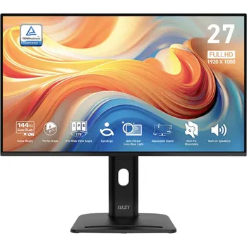 Monitor MSI PRO MP275PGDE LED monitor 68.6 cm (27 palec)1920 x 1080 Pixel, 16:9, 4 ms, IPS LED