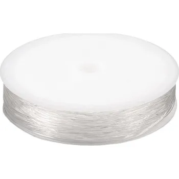 Korálek Pro Háčkování Vlákno elastické Ø 0,8 mm průhledné 20 m