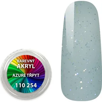Umělé nehty EXPA-nails Akryl pudr třpytkový - Azure třpyt - 4 ml