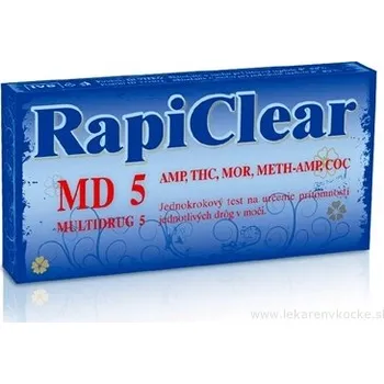 Diagnostický test RapiClear MD 5 (MULTIDRUG 5) 1 ks
