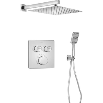 Vodovodní baterie Sapho SMART SELECT podomítkový sprchový set s termostatickou baterií 2 výstupy vyústění chrom RP042-01