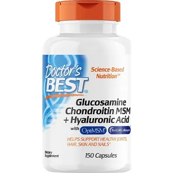 Doctor's Best Glucosamine Chondroitin MSM + Hyaluronic Acid 150 cps.