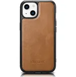 Icarer Oil Wax Premium kožený kryt / pouzdro pro Apple iPhone 14 / hnědá