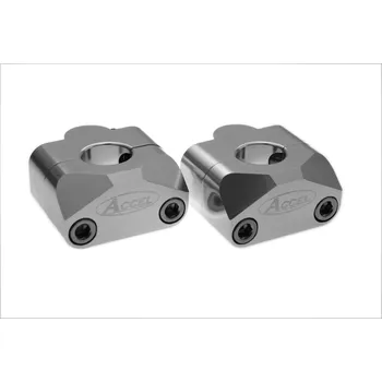 Řídítka ACCEL držáky/zvedáky na řidítka (spodní-22,2/horní-22,2mm) výška 20mm barva stříbrná (BM-01SV22/22) (ACCEL držáky/zvedáky na řidítka (spodní-22,2/horní-22,2mm) výška 20mm barva stříbrná (BM-01SV22/22))