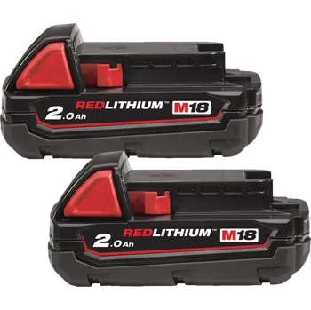 MILWAUKEE M18B2 M18 NRG Sada akumulátorů, 2x 2,0 Ah 4931440017