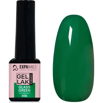 Lak na nehty EXPA-nails UV/LED Gel lak Glass Green - transparent 5 ml