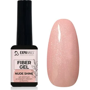 Lak na nehty EXPA-nails UV/LED gel Fiber - Nude shine - zpevňující Velikost: 11 ml