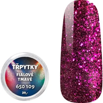 Třpytky - Fialové tmavé