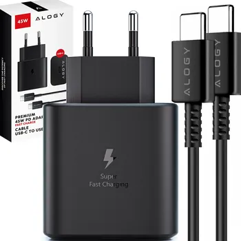 Síťová nabíječka Alogy 45W USB-C s 1m kabelem