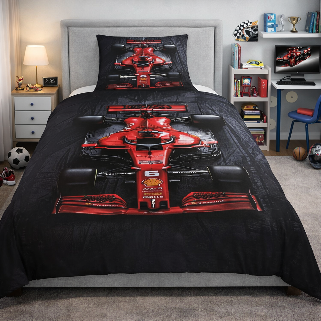 2-dílné ložní povlečení - Červená formule