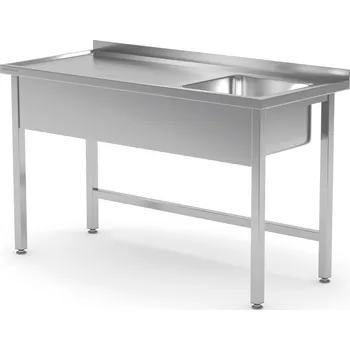 Jídelní stůl TECHNICA Stůl s pravým jednoduchým dřezem bez police 1200x600x850 mm | TECHNICA, 212P1260