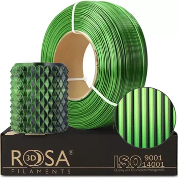 3D tisk PLA filament ReFill Rosa3D Magic Silk Mistic Green 1,75 mm 1 kg