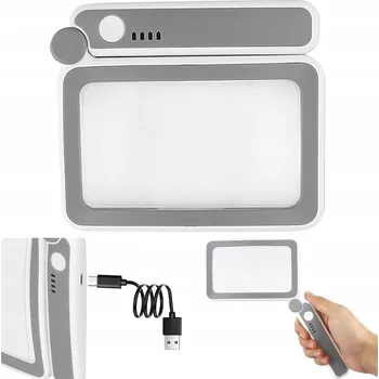 LUPA SKLO PRO ČTENÍ 4X LED PODSVÍCENÉ ZVĚTŠENÍ