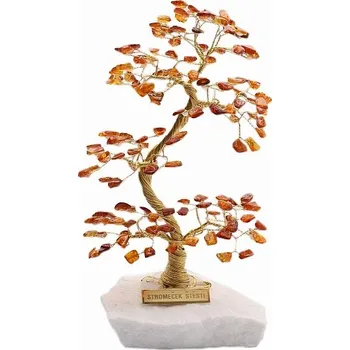 Stromeček štěstí jantar A2 cca 17 - 18 cm