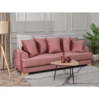 Křeslo Mebel Partner Marilyn (pudrová + buk)