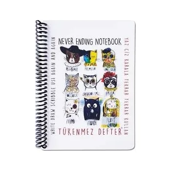 Blok Blok A5 na kreslení FUNNY MAT - Kočky + pastelky zdarma