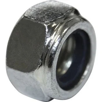 Matice Pojistná matice šestihranná DIN 985 jemný závit M10 galvanicky pozinkovaná, 1 ks