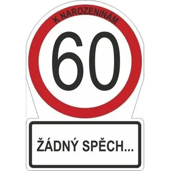 ALBI Přání M - Dopravní značka 60