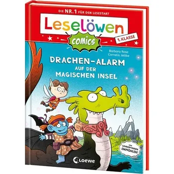 První čtění Leselöwen Comics 1. Klasse - Drachen-Alarm auf der magischen Insel - Rose, Barbara