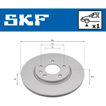 Brzdový kotouč Brzdový kotouč SKF VKBD 81365 V1